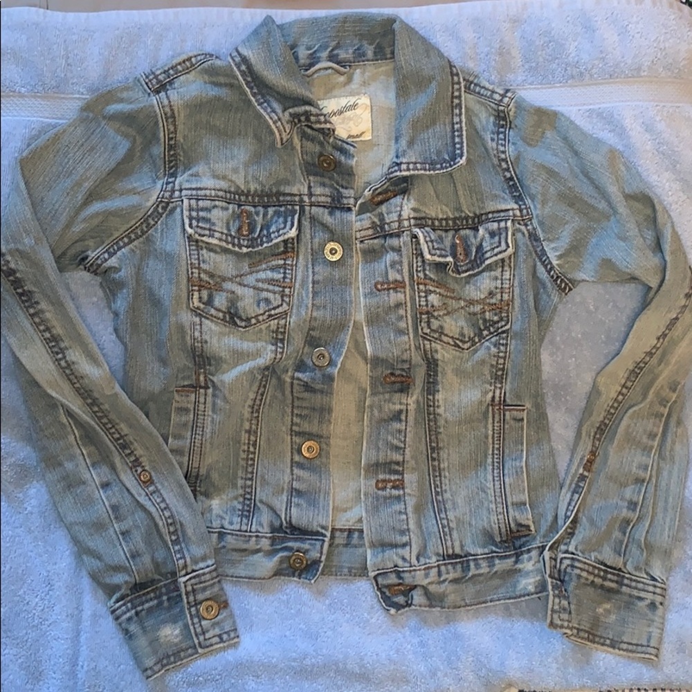Distressed jean jacket by Aeropostale